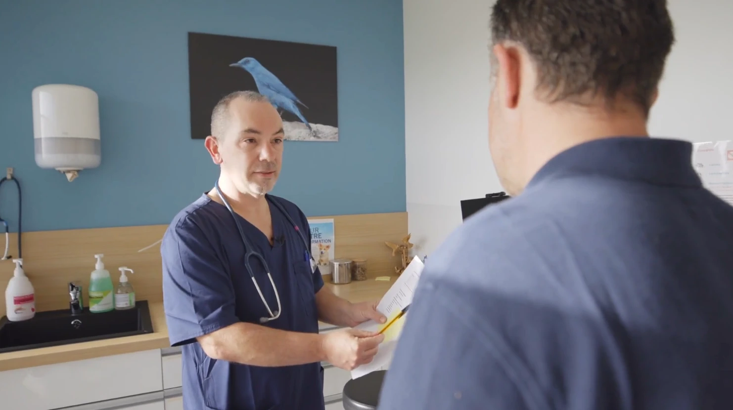 Vétérinaire en échange dans une clinique