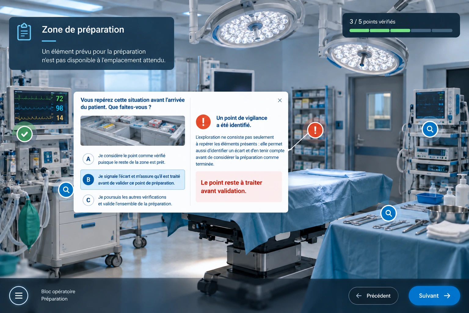 Activité immersive — décision face à une situation